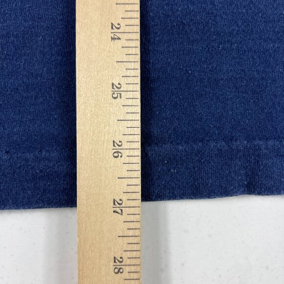 VTG 90s Pro Player Cleveland Indians Shirt Medium Blue Faded Single Stitch Tee - Picture 11 of 13